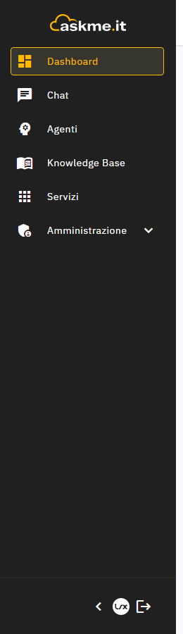 Sidebar di navigazione